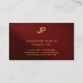 モダンテンプレートエレガントプロフェッショナルプレミアム 名刺 (裏面)