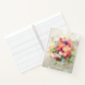 モダンテンプレートエレガント抽象芸術花バラ ノートブック (内部)