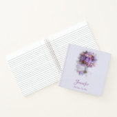 モダンテンプレートエレガント油絵花バラ ノートブック (内部)