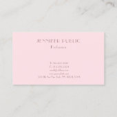 モダンテンプレートシンプルプロフェッショナルラグジュアリー 名刺 (裏面)