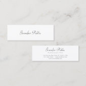 モダンテンプレートシンプルミニマルエレガントリストシック スキニー名刺 (正面/裏面)