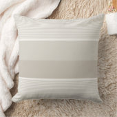 モダンテンプレートトレンディーエレガントベージュホワイトストライプ クッション (ブランケット)