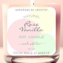 モダンテンプレートパステル製品の包装ラベル