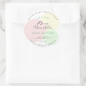 モダンテンプレートパステル製品の包装ラベル ラウンドシール (バッグ)