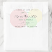 モダンテンプレートパステル製品の包装ラベル 長方形シール (バッグ)