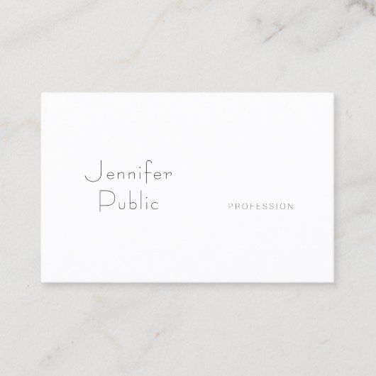 モダンテンプレートミニマルプロフェッショナル 名刺 (正面)