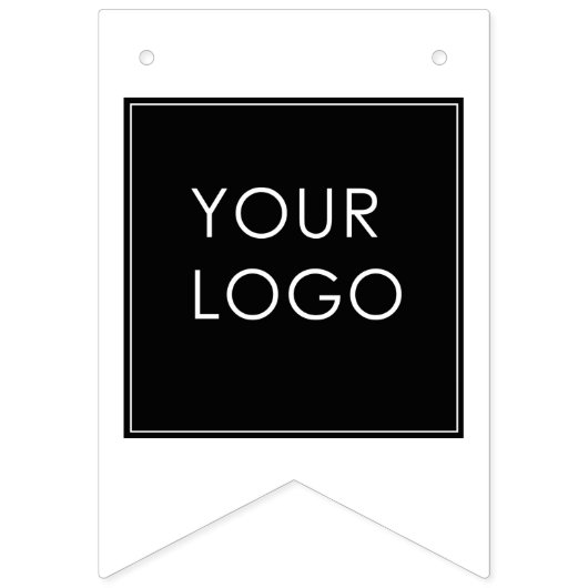 モダンテンプレート会社ロゴピンク バンティングフラッグ (第3の旗)