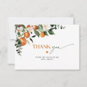 モダンテーマブライダルシャワー感謝していユー カード (正面)