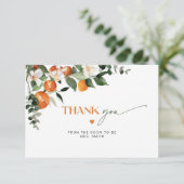 モダンテーマブライダルシャワー感謝していユー カード (スタンド正面)