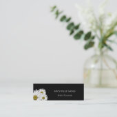 モダンデイジートレンディーフローラ白黒 スキニー名刺 (スタンド正面)