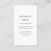 モダンデイジートレンディー赤フローラ 名刺 (裏面)