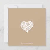 モダンデイジーハート婚約パーティ招待状 招待状 (裏面)