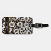 モダンデイジーパターン ラゲッジタグ (正面横)