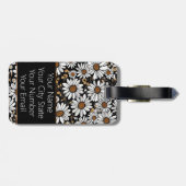 モダンデイジーパターン ラゲッジタグ (裏面横)