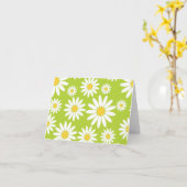 モダンデイジー カード (黄色い花)