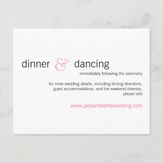 モダンデイジーwebサイトプロファイルカード エンクロージャーカード (正面)