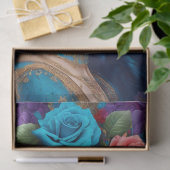 モダンデカップフラワークラウンティッシュペーパー 薄葉紙 (ギフト)