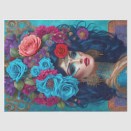 モダンデカップフラワークラウンティッシュペーパー 薄葉紙