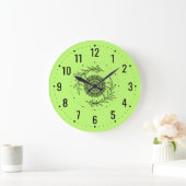 モダンデコインスパイアー自然 – 緑の屋外 ラージ壁時計 (ホーム)