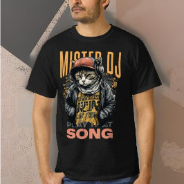 モダンデザインおもしろいディージェイテクノミュージックBlack Tシャツ