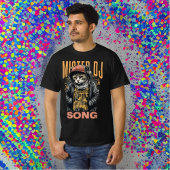 モダンデザインおもしろいディージェイテクノミュージックBlack Tシャツ