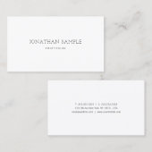 モダンデザインのエレガントで明白なプロフェッショナルをきれいにして下さい 名刺 (正面/裏面)