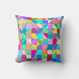 モダンデザインアーカラフルトパターンおもしろい クッション