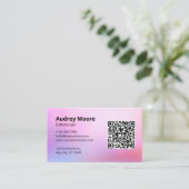 モダンデザインエステティシャン 名刺 (スタンド正面)