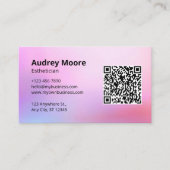 モダンデザインエステティシャン 名刺 (正面)