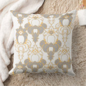 モダンデザインエレガント、模様、抽象芸術花 クッション (ブランケット)