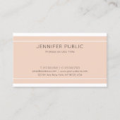 モダンデザインクエレガントリーンプレインラグジュアリートレンディー 名刺 (正面)