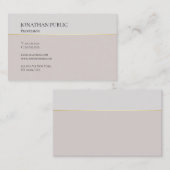 モダンデザインクエレガントリーンプレーントレンディーラグジュアリー 名刺 (正面/裏面)