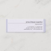 モダンデザインスタイリッシュグラモールプレーンプロフェッショナル スキニー名刺 (正面)