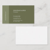 モダンデザインプエレガントライングリーントレンディールクセ 名刺 (正面/裏面)