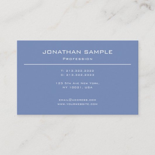 モダンデザインプエレガントラミニマルイントレンディー 名刺 (正面)