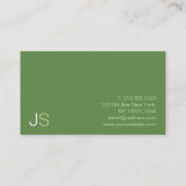 モダンデザインプロフェッショナルエレガントゴルフインストラクター 名刺 (裏面)