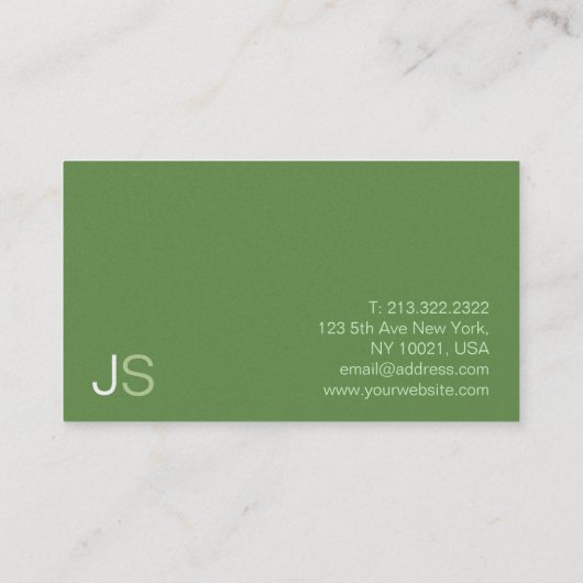 モダンデザインプロフェッショナルエレガントゴルフインストラクター 名刺 (裏面)