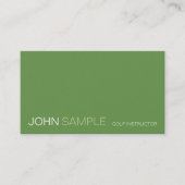 モダンデザインプロフェッショナルエレガントゴルフインストラクター 名刺 (正面)