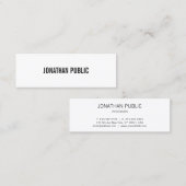 モダンデザインプロフェッショナルエレガントシンプルプレーン スキニー名刺 (正面/裏面)