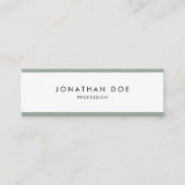 モダンデザインプロフェッショナルシンプルラグジュアリーエレガント スキニー名刺 (正面)
