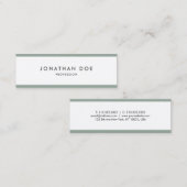 モダンデザインプロフェッショナルシンプルラグジュアリーエレガント スキニー名刺 (正面/裏面)