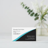 モダンデザインプール及びスパデザイン 名刺 (スタンド正面)