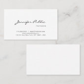 モダンデザインミニマエレガントリスト平野トレンディー 名刺 (正面/裏面)