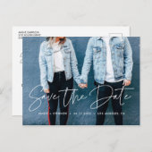 モダンデザイン写真を保存する 案内ポストカード (正面/裏面)