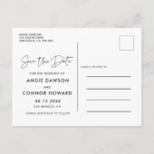 モダンデザイン写真を保存する 案内ポストカード (裏面)