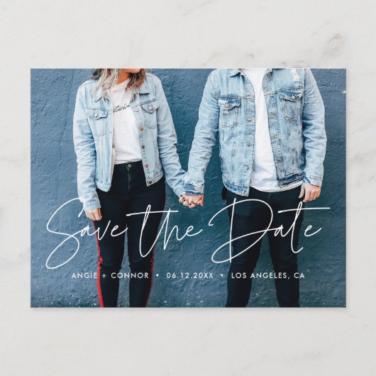 モダンデザイン写真を保存する 案内ポストカード (正面)