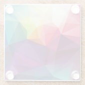 モダンデザイン ガラスコースター (裏面)