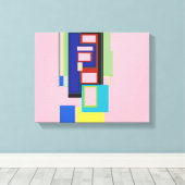 モダンデザイン キャンバスプリント (インサイチュ (ウッドフロア))