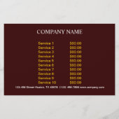 モダンデザートケーキカップケーキベーカリー チラシ (裏面)