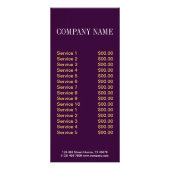 モダンデザートケーキカップケーキベーカリー ラックカード (裏面)